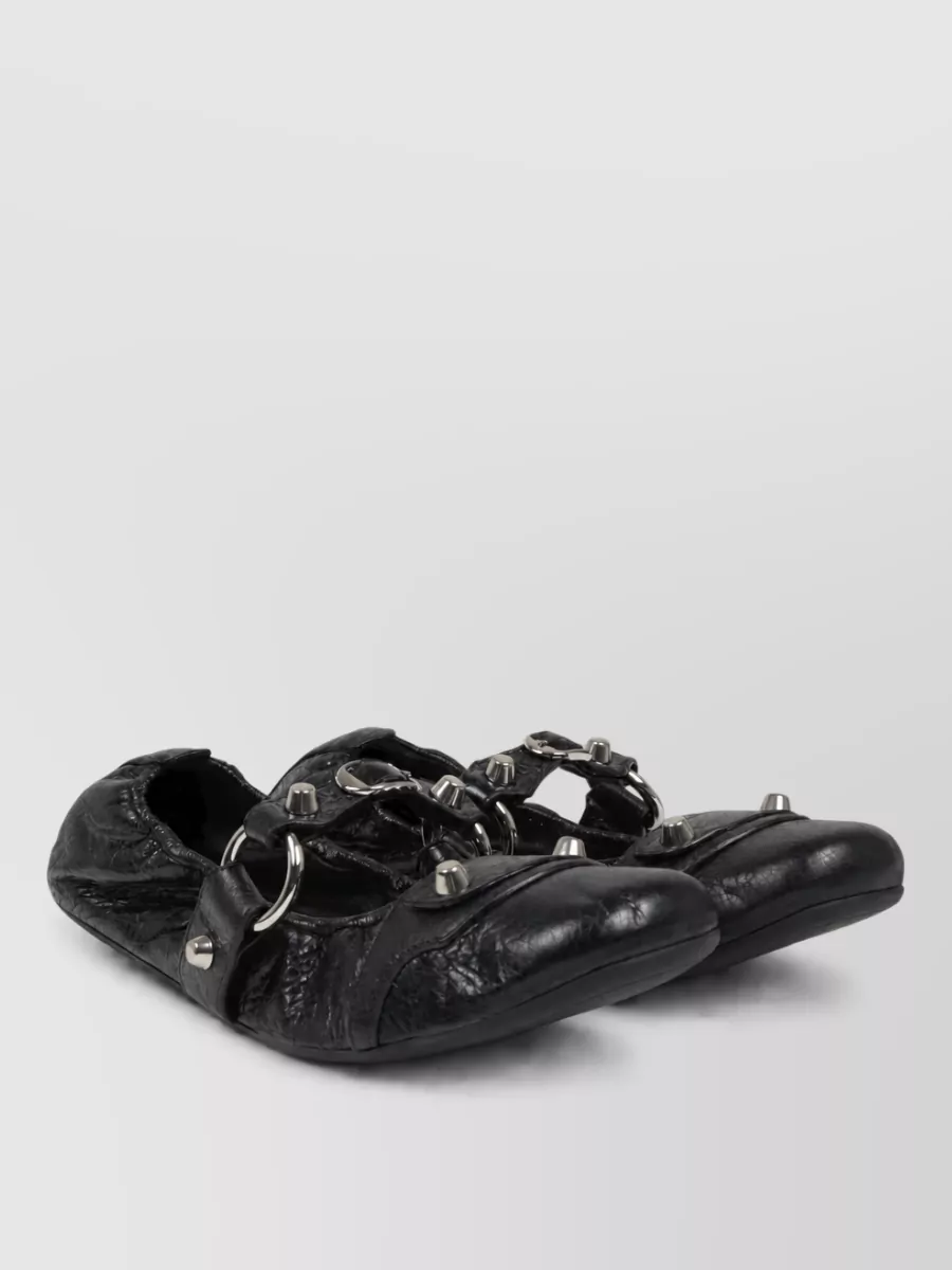 Balenciaga Leather Ballerina Mules