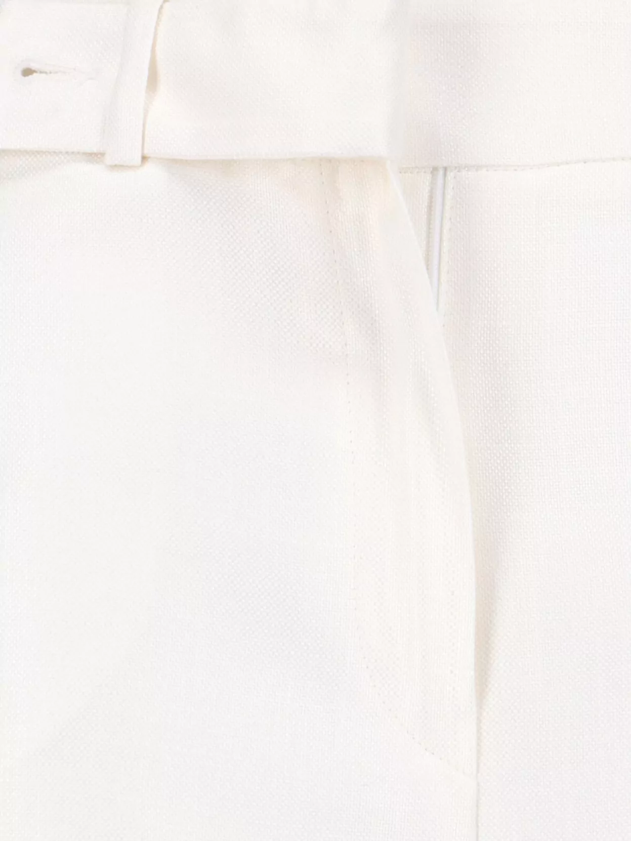 Shop Kiton Straight Trousers With Belt Loops And Pockets In White
