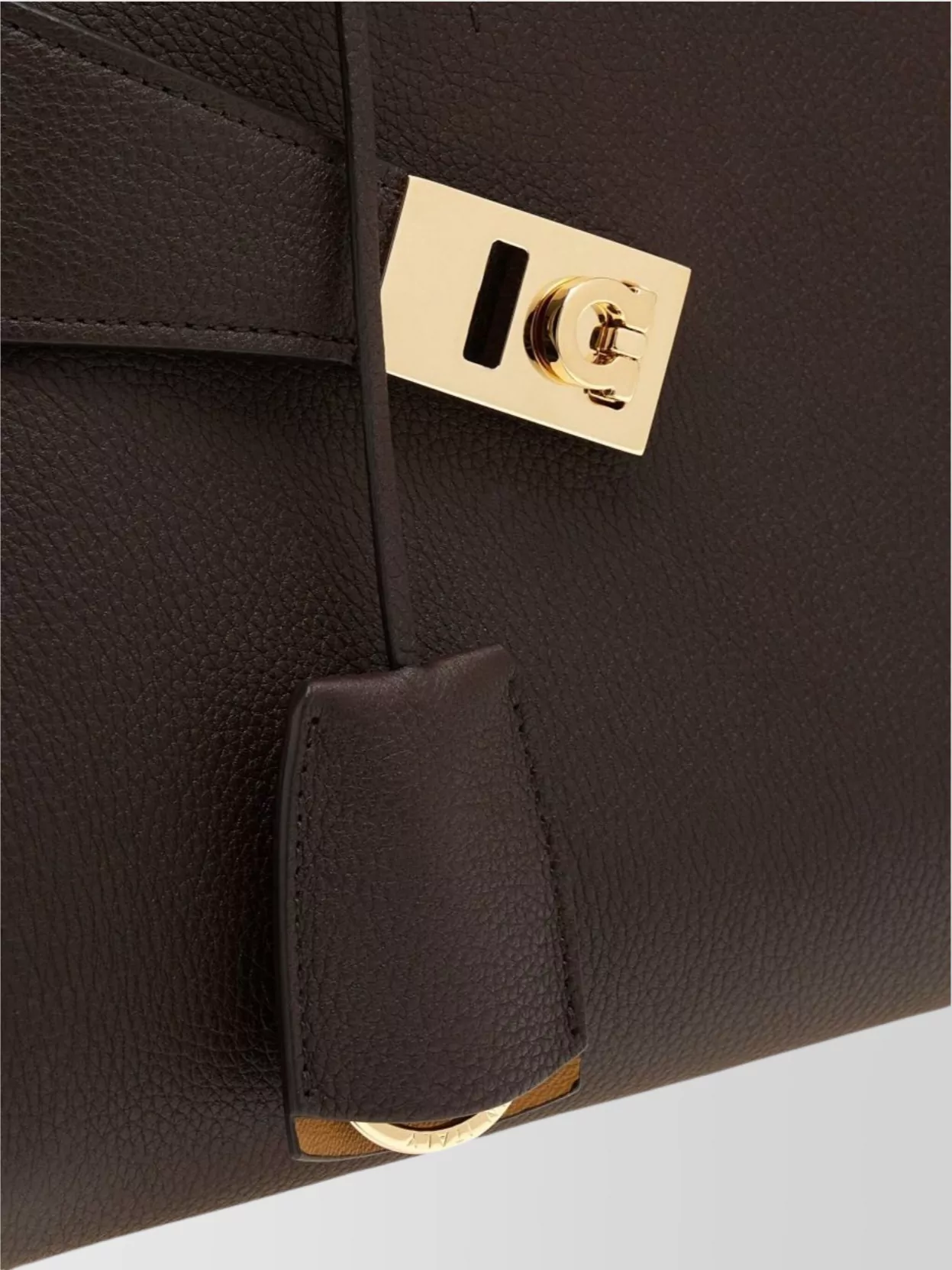 Ferragamo Soft Hammered Calfskin Clutch Bag