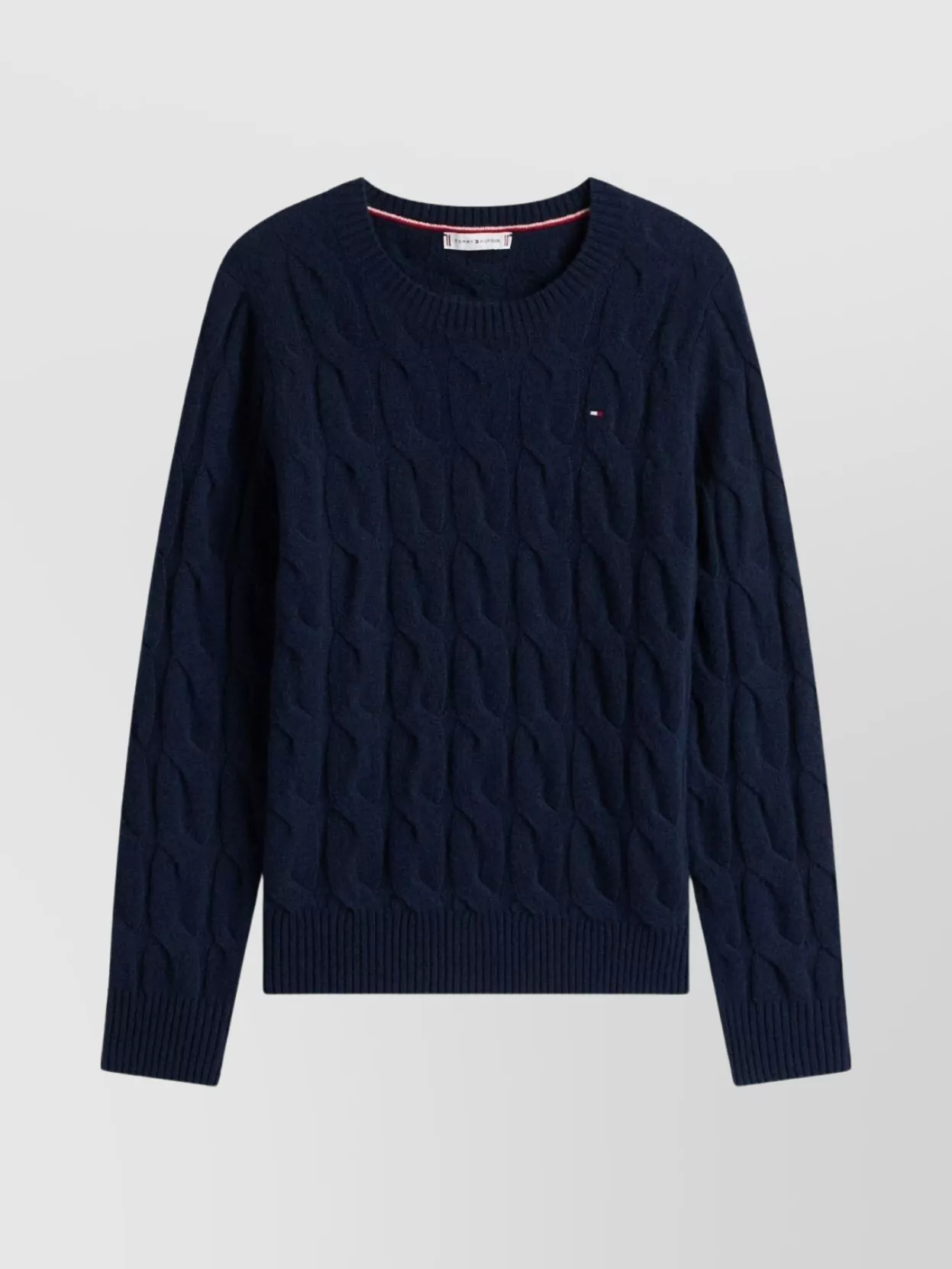Tommy Hilfiger Crew Neck Long Sleeve Cable Knit Sweater