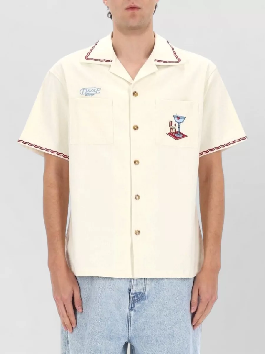 Drôle De Monsieur Relaxed-Fit Cotton Shirt