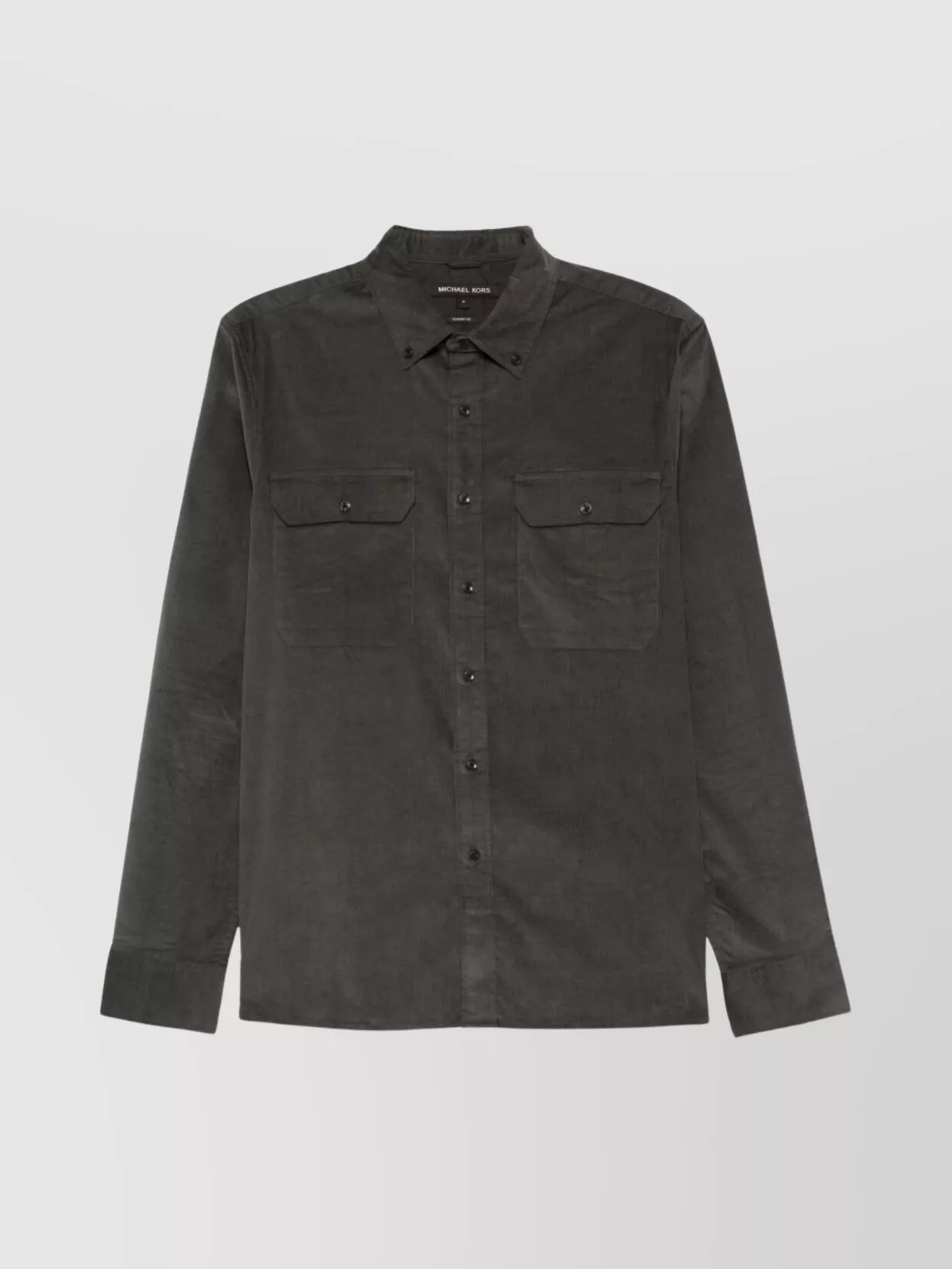 Michael Kors Micro Cord Bd Shirt With Chest Pockets