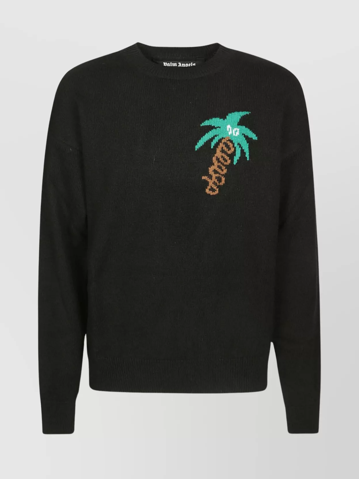 Shop Palm Angels Sketchy Gc Palma Crew Neck Sweater