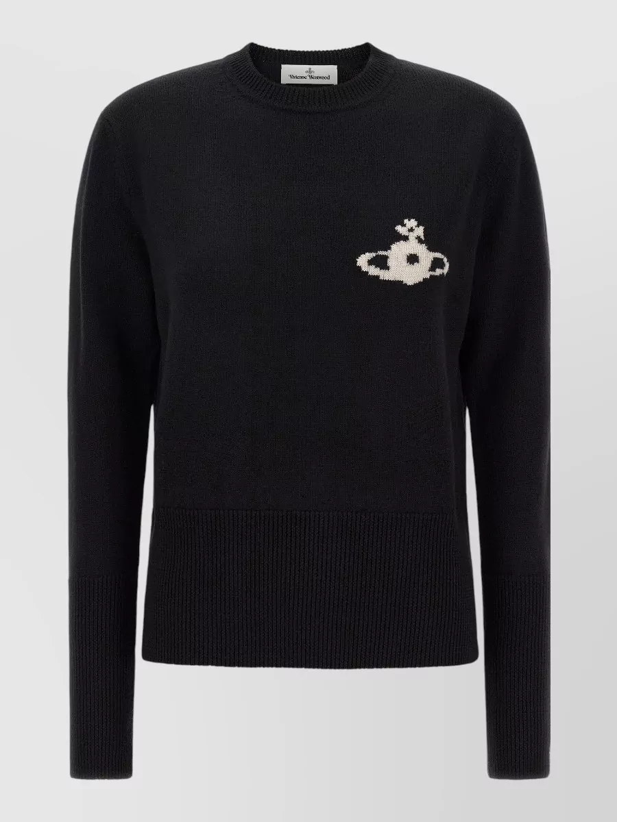 Vivienne Westwood wool logo-intarsia crew-neck sweater