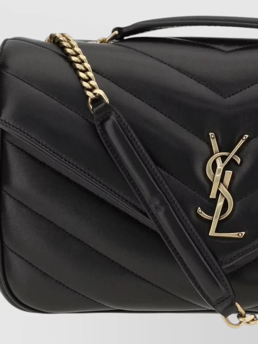 Saint Laurent Loulou Leather Shoulder Bag