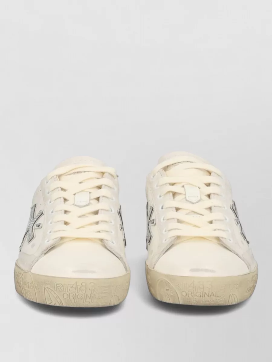 Premiata leather low-top sneakers