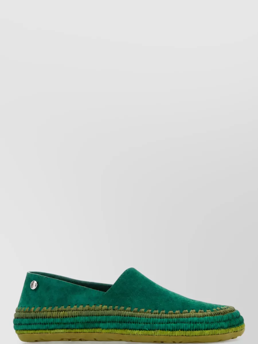 Loewe Paula's Ibiza suede leather espadrille loafers