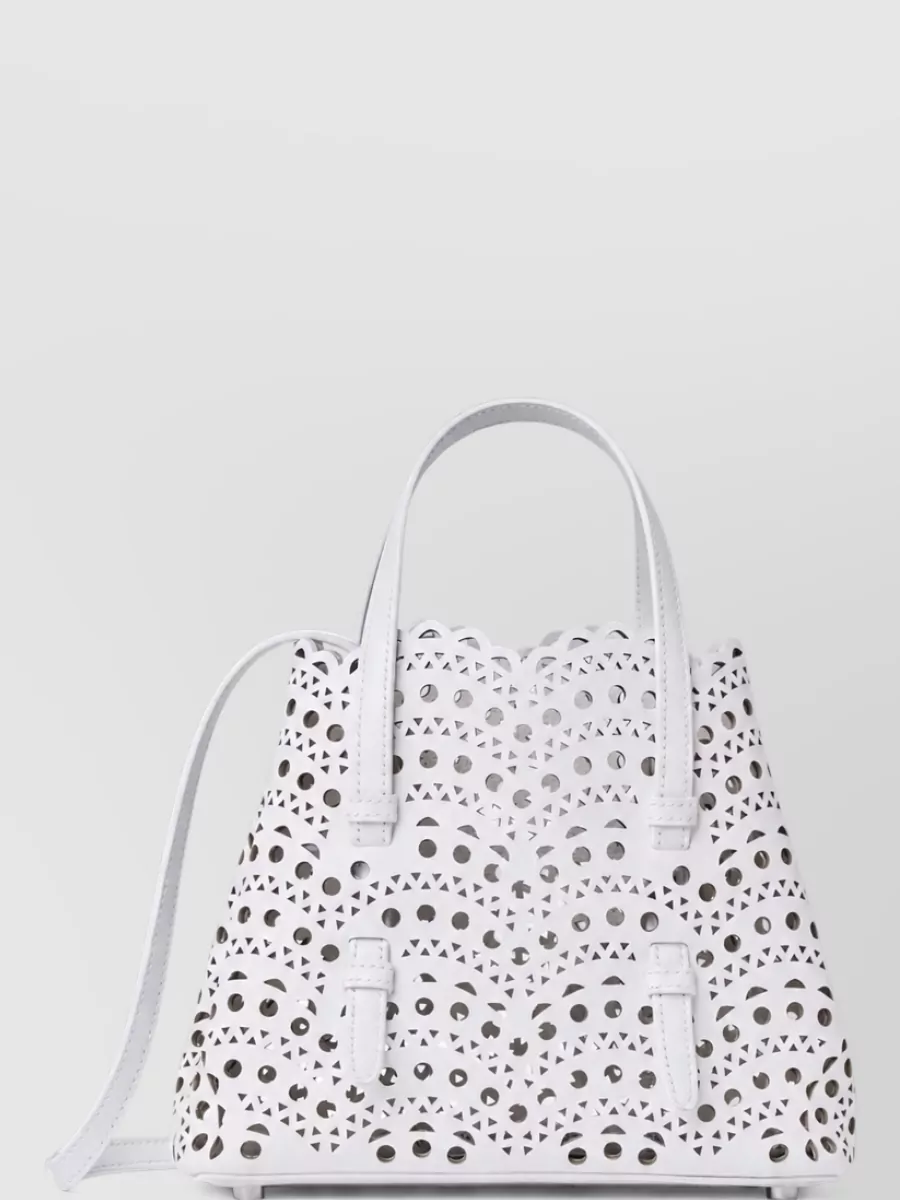 Alaïa leather tote bag