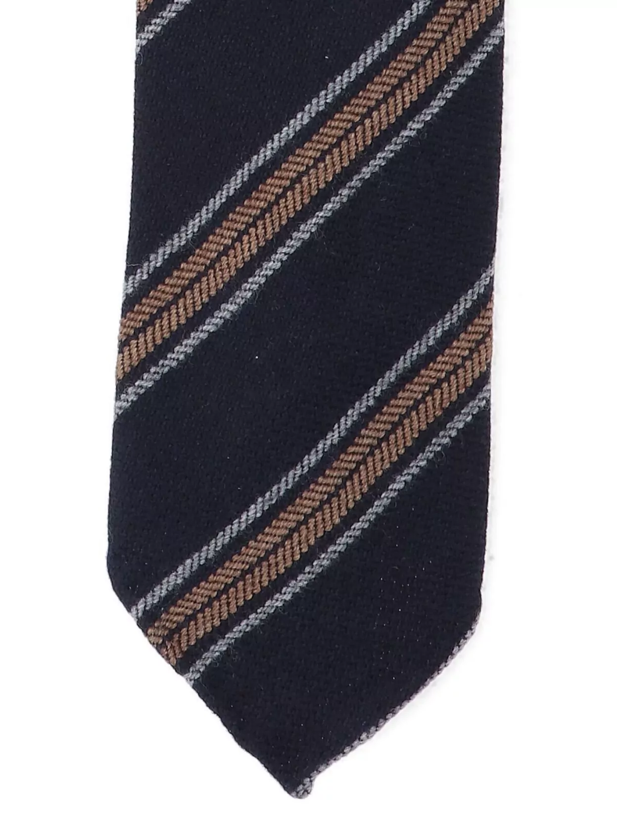 Cesare Attolini Narrow Striped Tie Pointed Tip