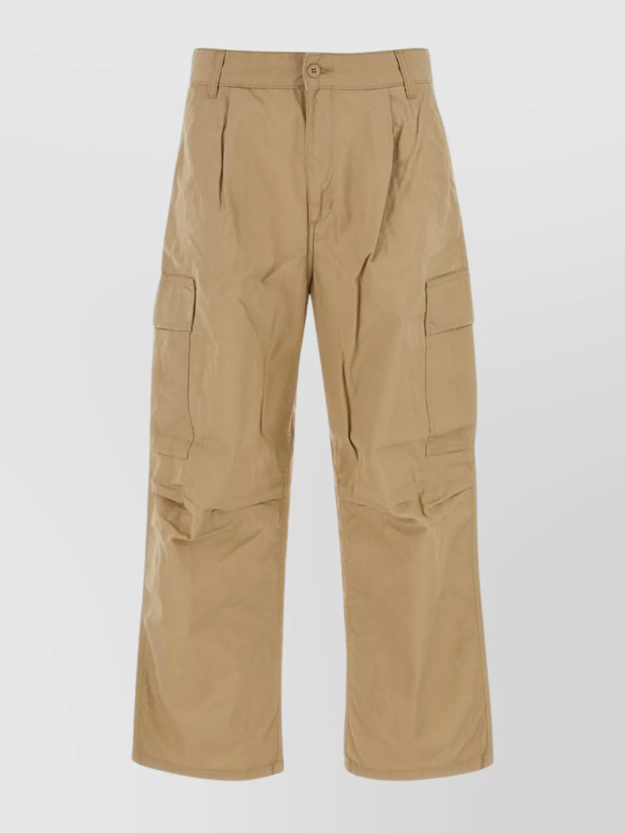 Shop Carhartt Cole Cargo Pant In Beige Cotton