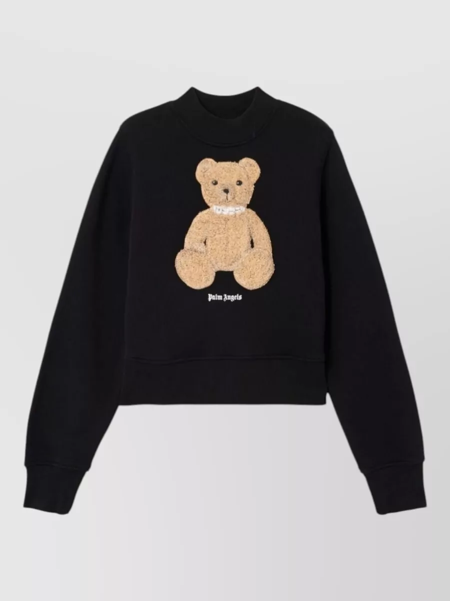 Palm Angels ribbed crewneck sweatshirt