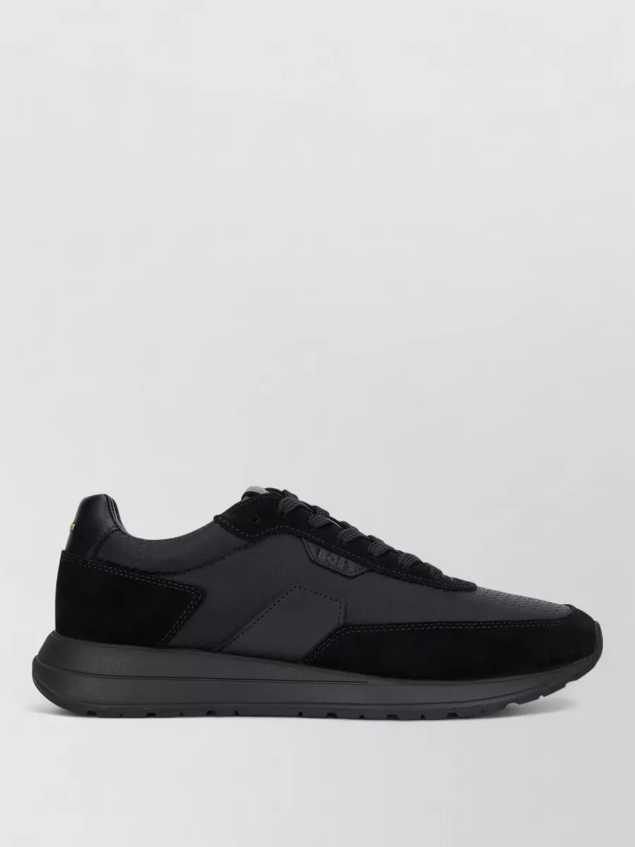 Boss Leather Low-Top Sneakers