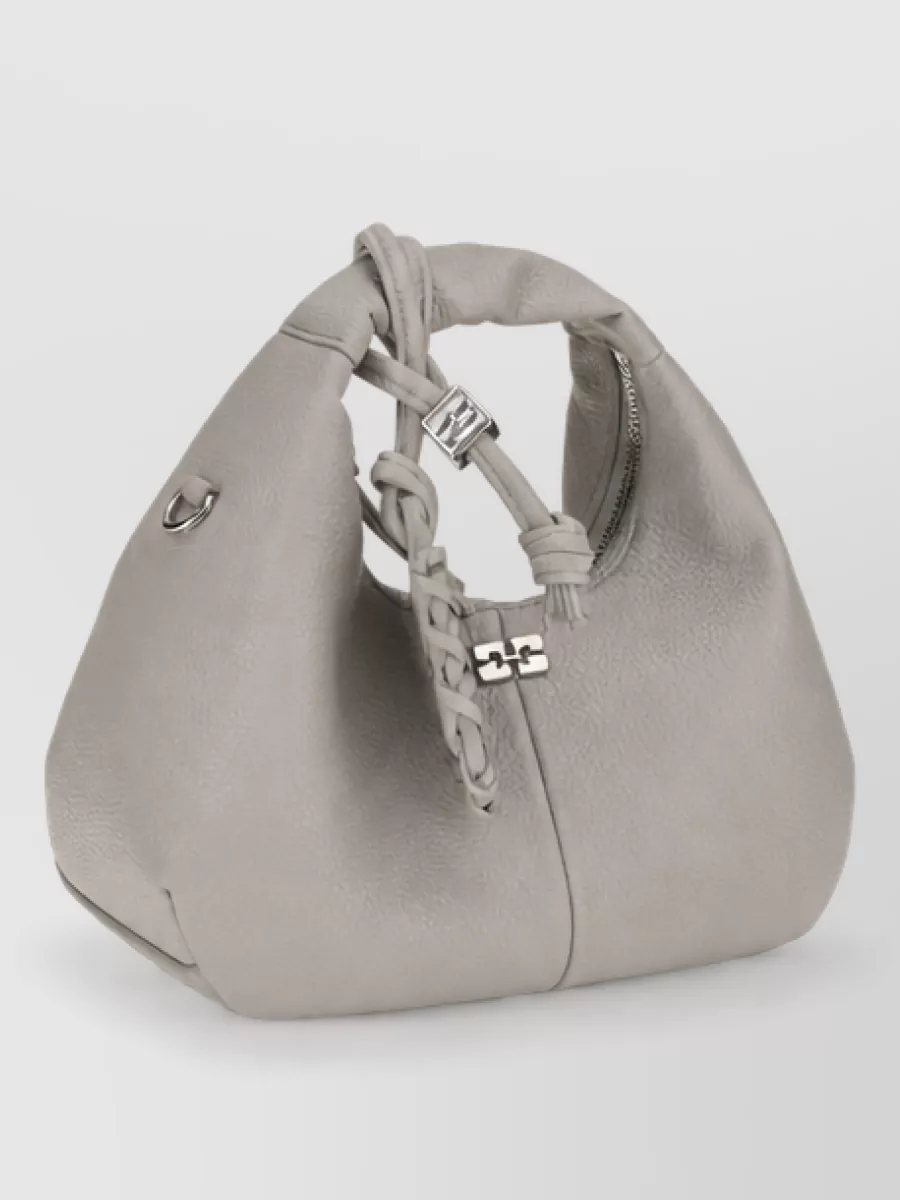 Ganni mini hobo polyester bucket bag