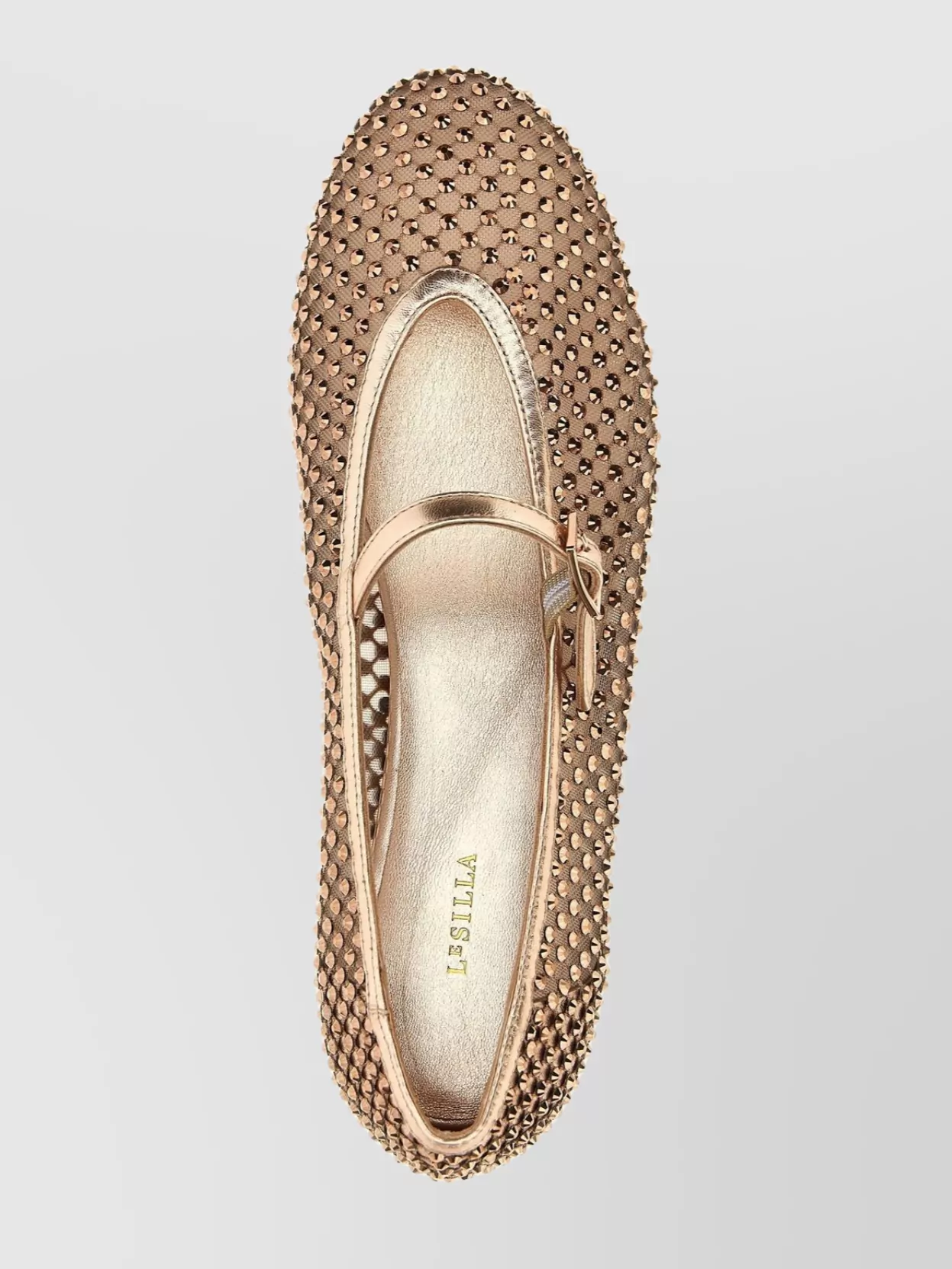 Le Silla 'Gilda' Ballet Flats With Metallic Studded Sole