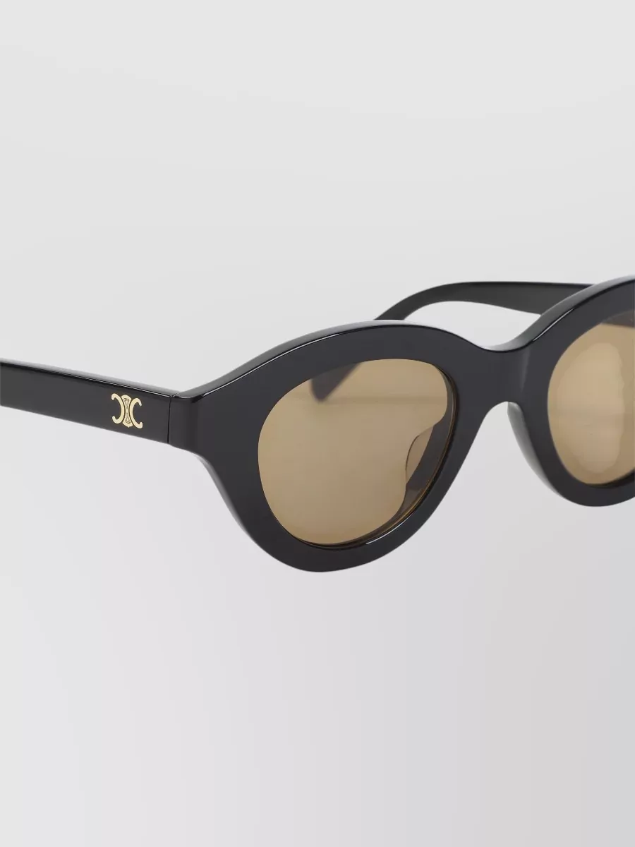 Celine Acetate Oval Sunglasses