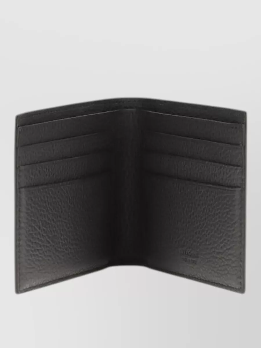 Ferragamo Calf Leather Monogram Wallet