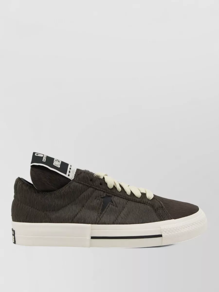 Rick Owens Drkshdw Textured Low Top Sneakers With Rubber Sole