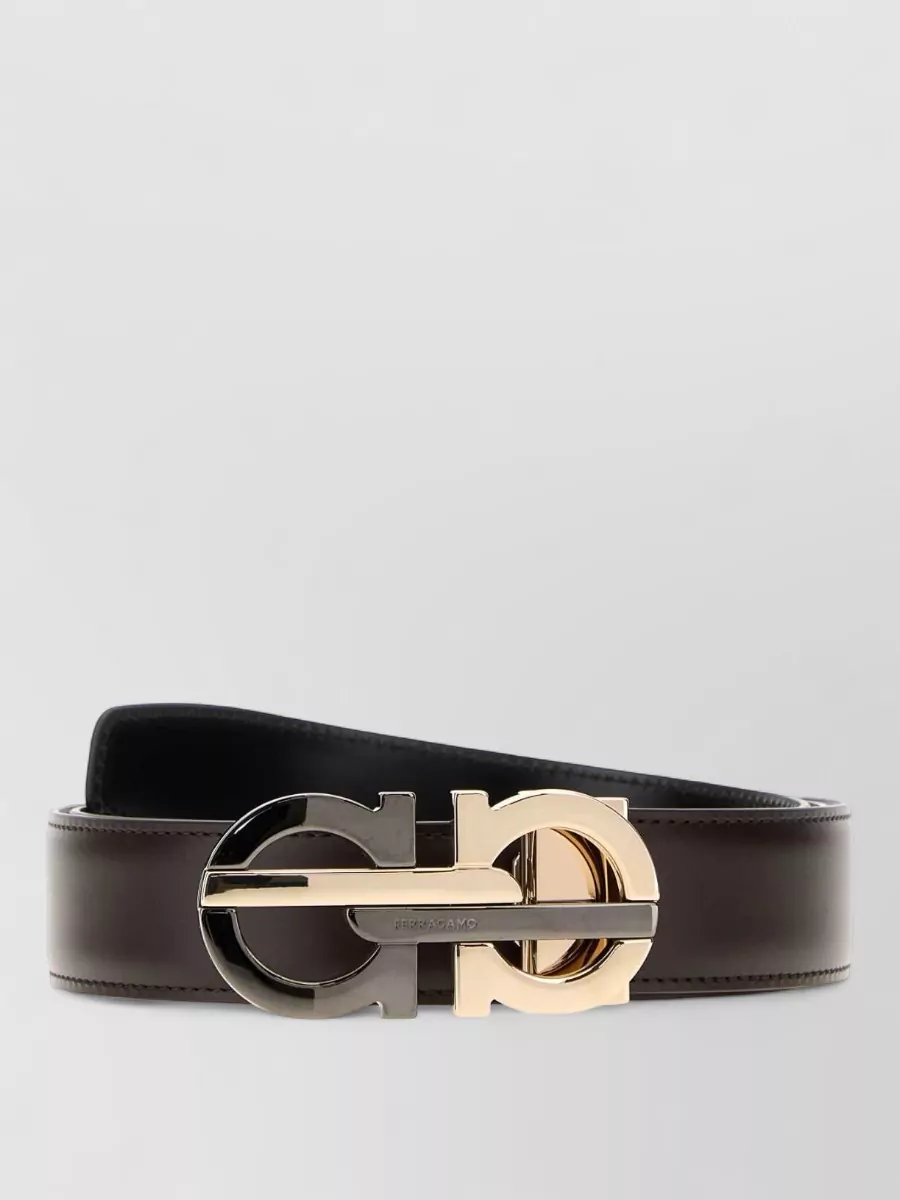 Ferragamo leather reversible belt