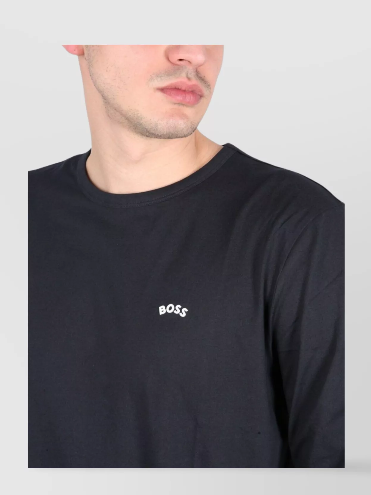 Boss T-Shirt Logo Printed Long Sleeve