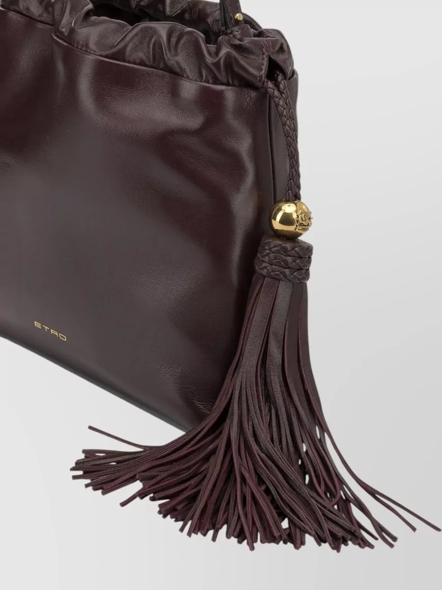 Etro Small Lamb Leather Shoulder Bag