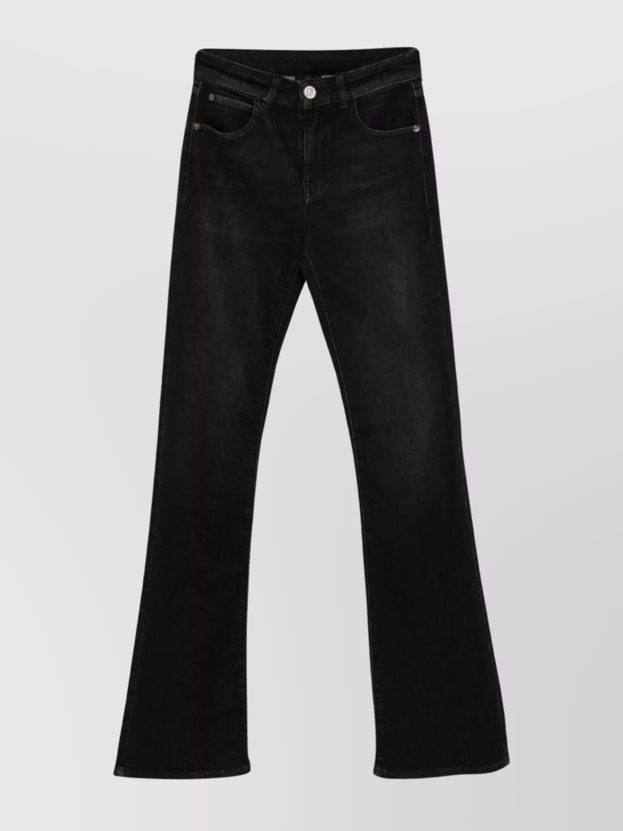 Emporio Armani Flared Stretch-Cotton Trousers Belt Loops