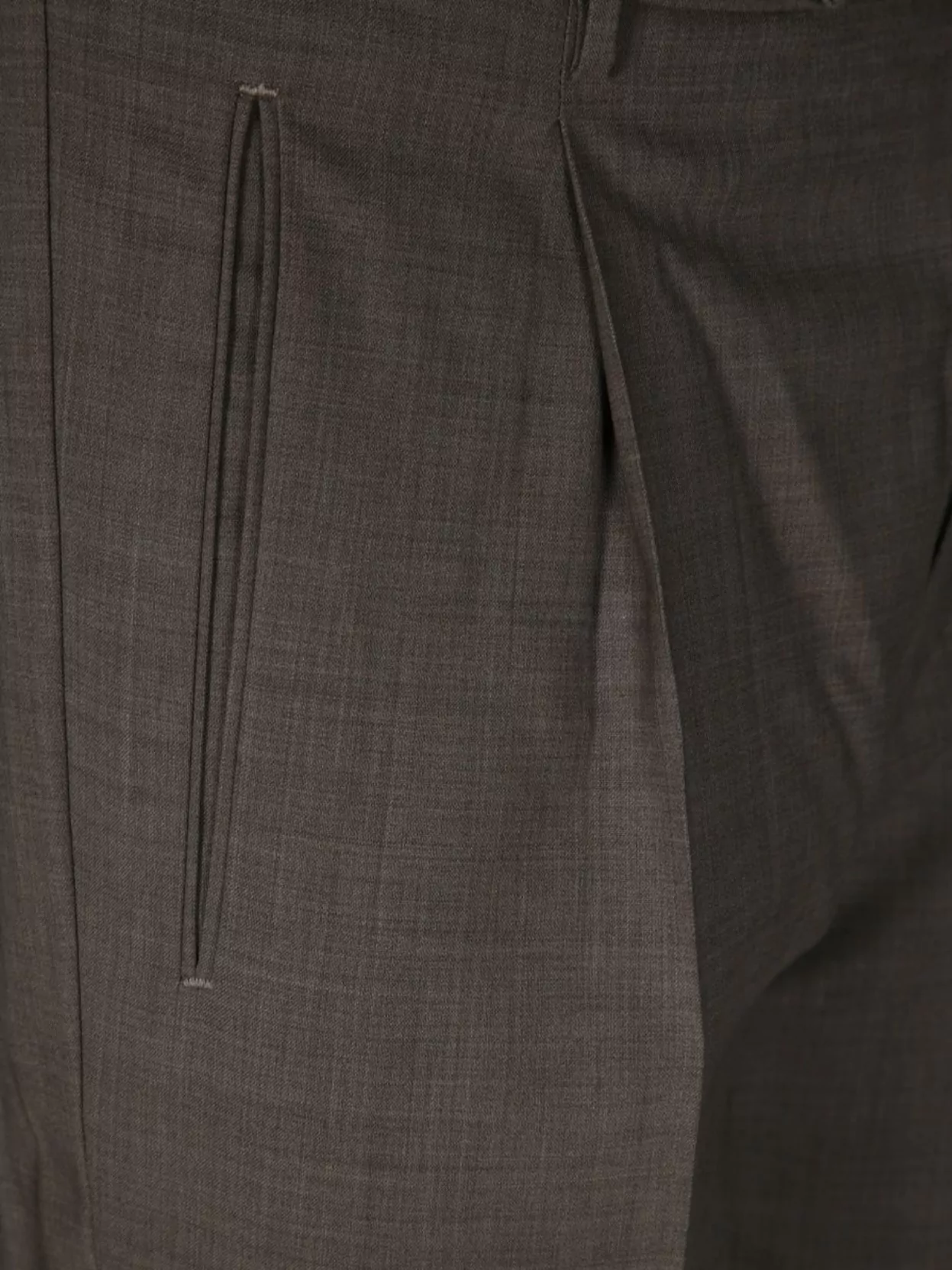 Berwich Tailored Trousers With Cuffed Hem And Pleats