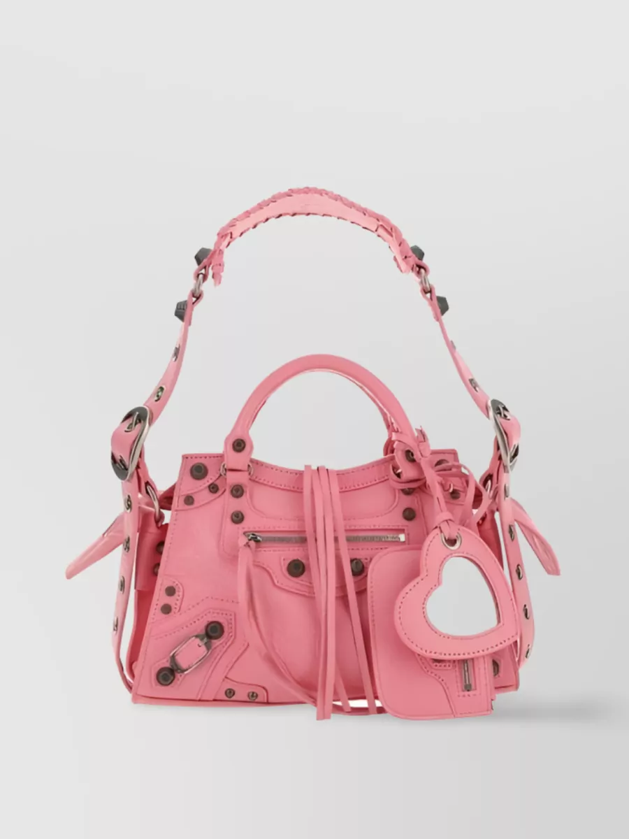 Shop Balenciaga Neo Cagole Xs Bag In Pink