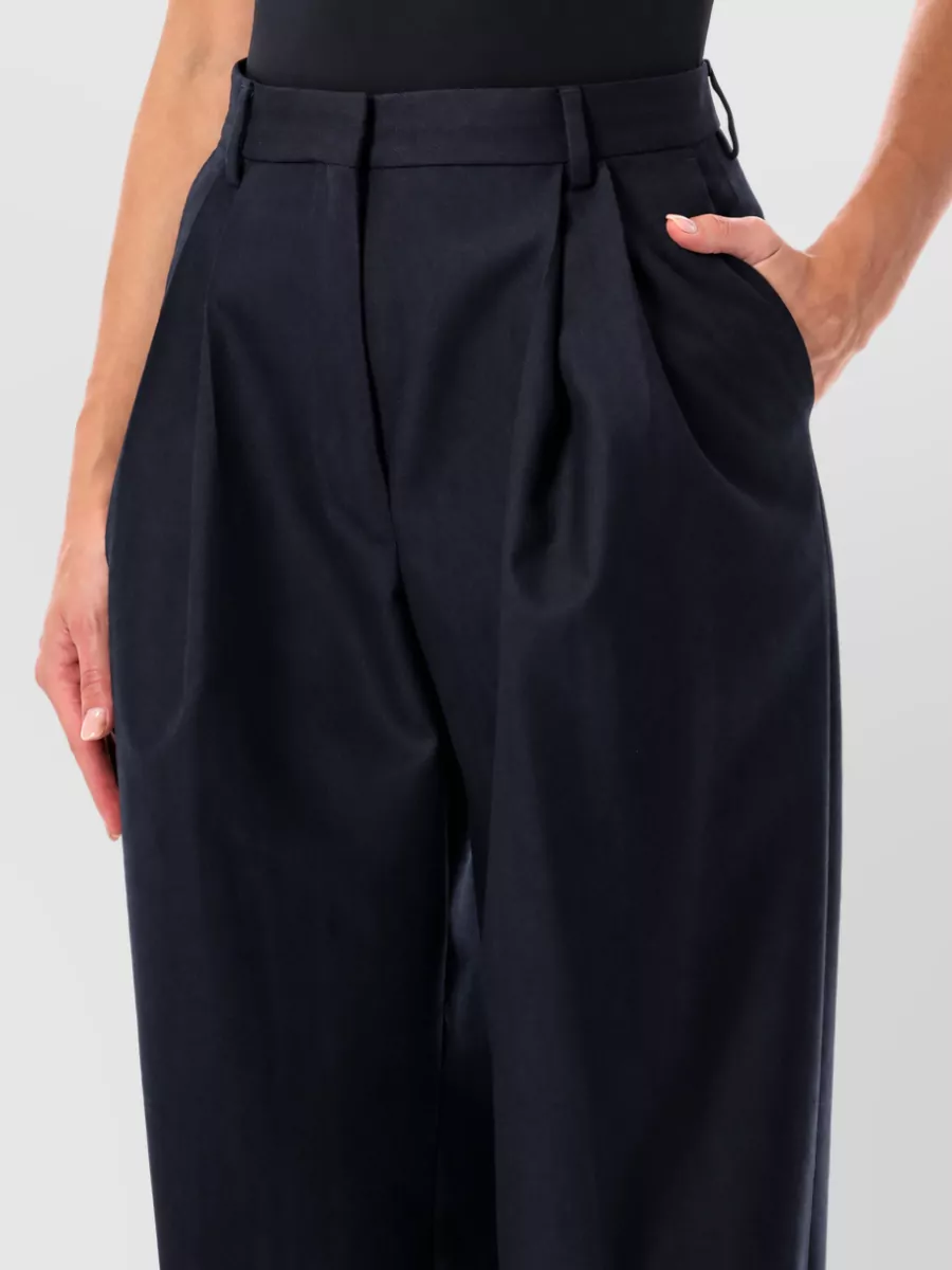 Dries Van Noten Wool High-Rise Trousers