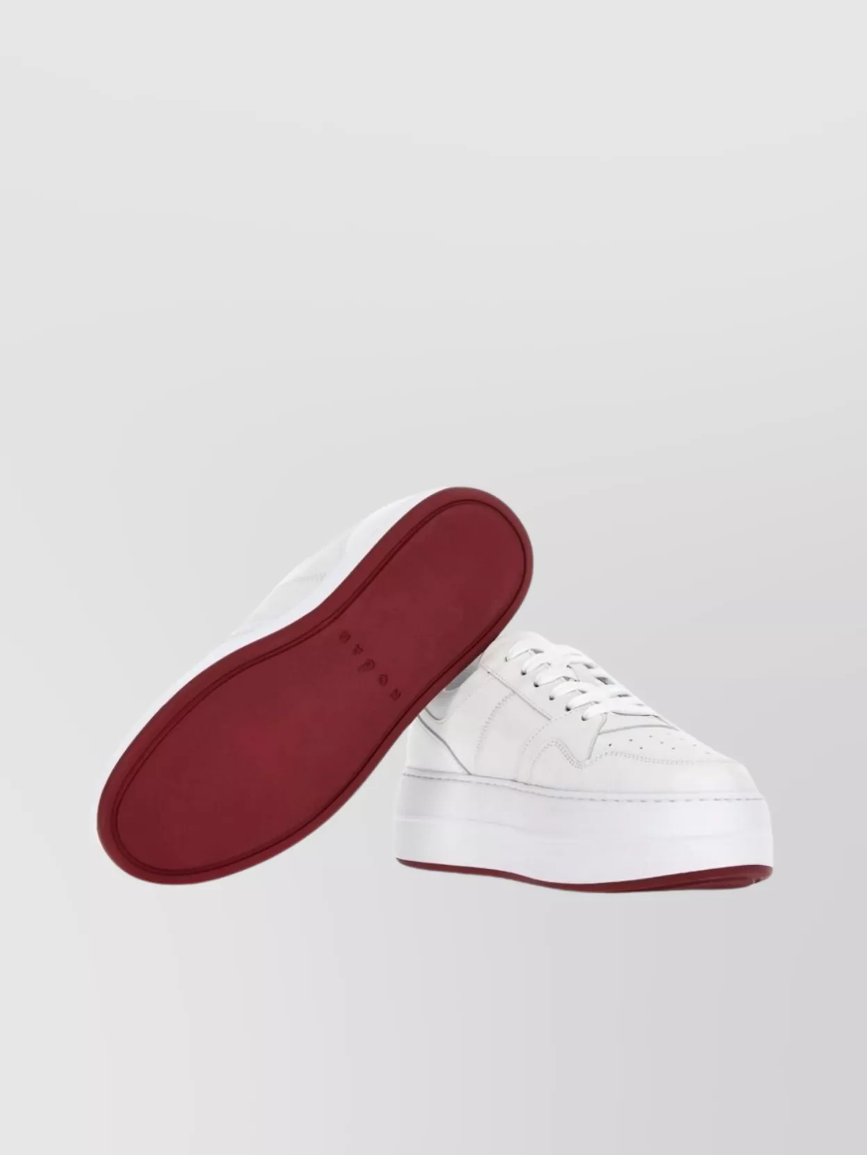 Hogan Skyscraper Platform Sneakers Featuring Perforated Detailing In Blue