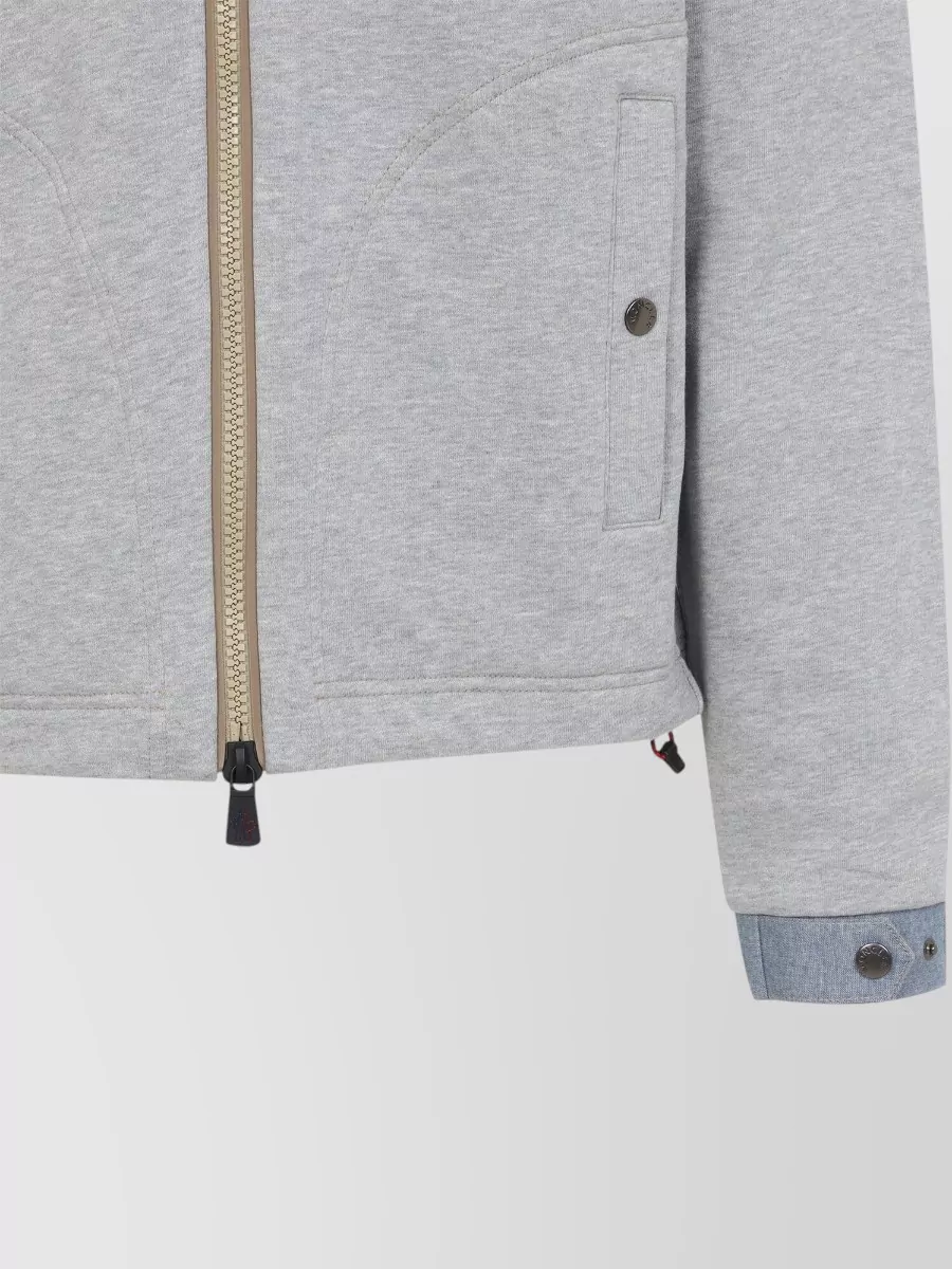 Moncler Grenoble Cotton Hooded Zip-Up Jacket