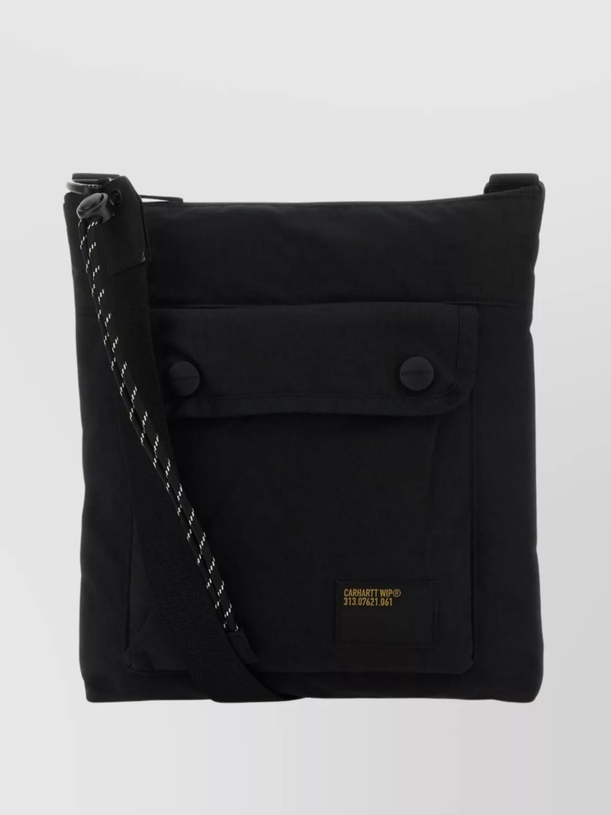 Carhartt Cotton Blend Shoulder Bag With Adjustable Strap In Black