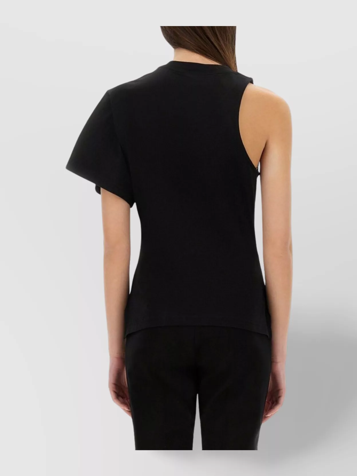Shop Courrèges One-shoulder T-shirt Scuba Slim Fit