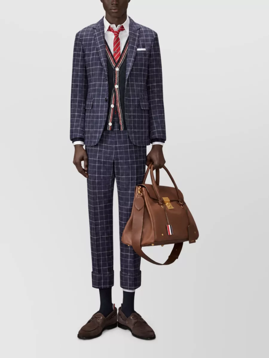 Thom Browne Ribbed V-Neck Cardigan