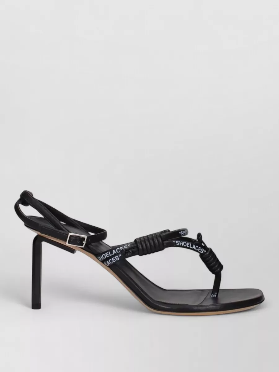 Off-White Leather Thong Sandals