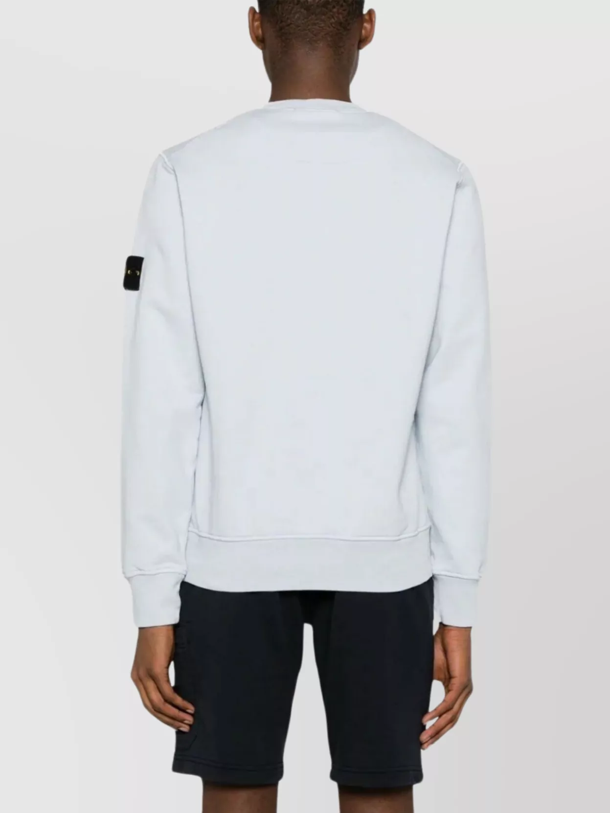 Stone Island Ribbed Crewneck Sweater With Hem Detail