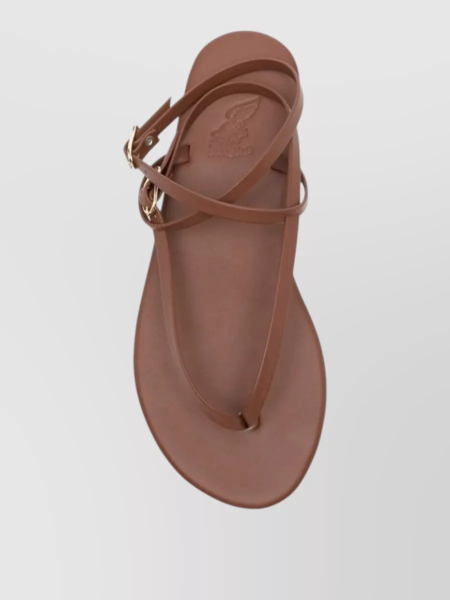 Ancient Greek Sandals Leather Flat Sandals