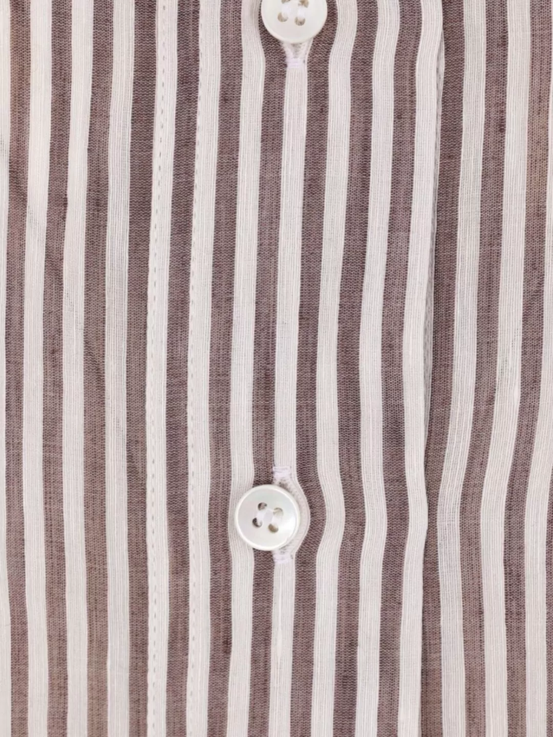 Brunello Cucinelli Striped Linen And Silk Shirt