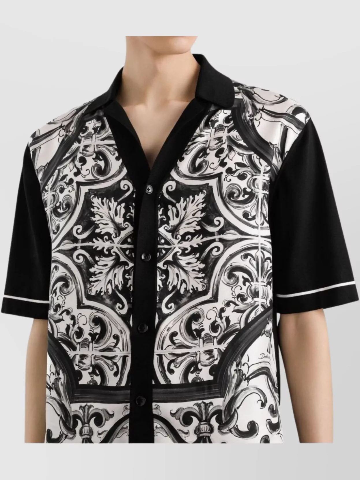 Dolce&Gabbana Majolica Print Oversized Shirt