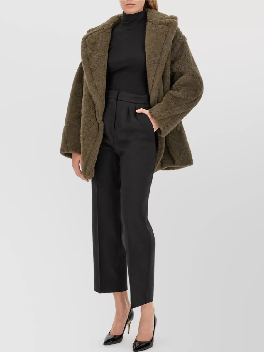 Max Mara Virgin Wool Cropped Trousers