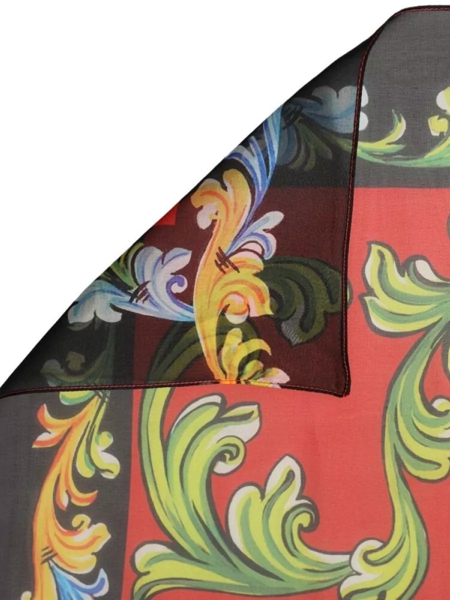 Dolce&Gabbana Silk Printed Square Scarf