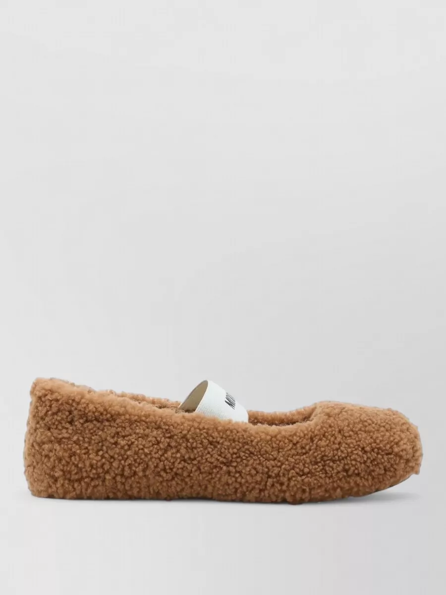 Moon Boot Soft Shearling Flat Ballerina Shoes