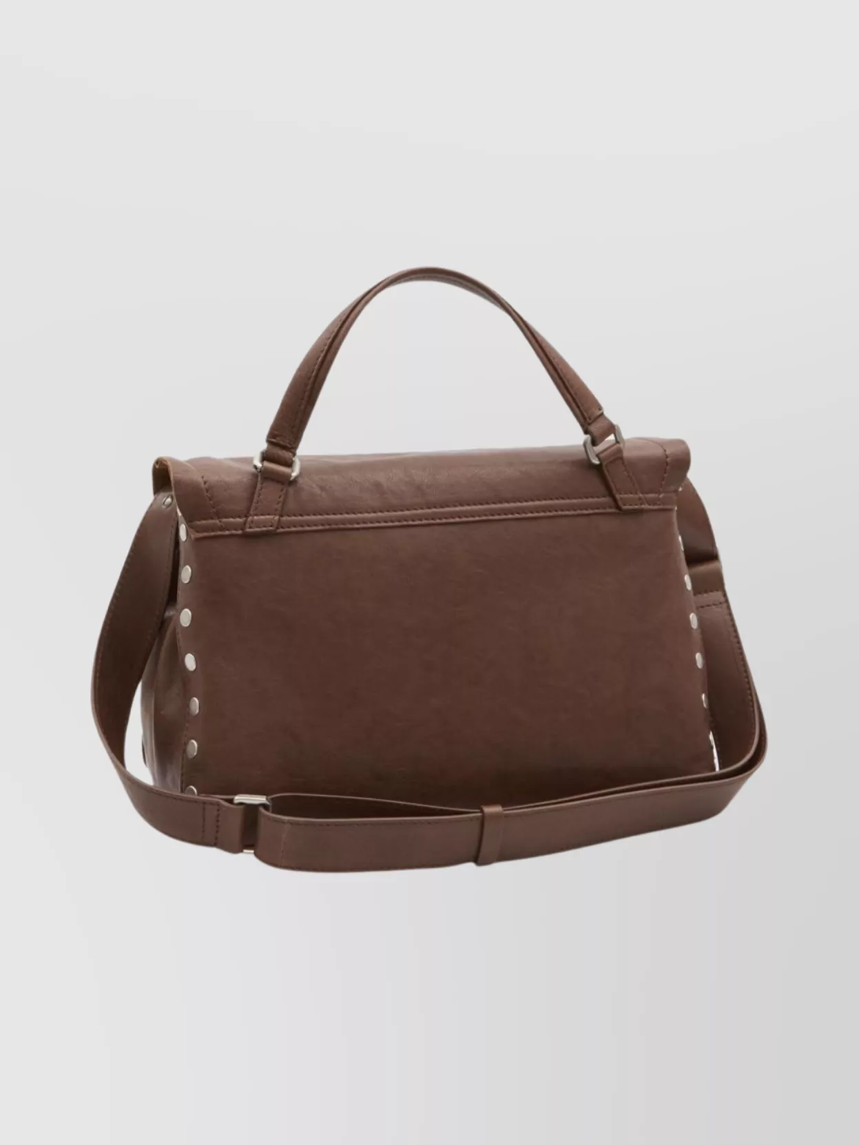 Zanellato Baby Leather Handbag And Shoulder Strap In Brown