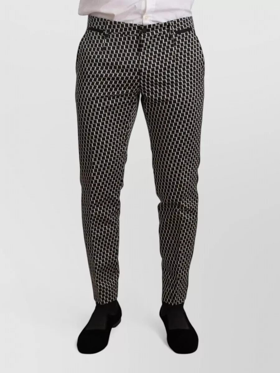 Dolce&Gabbana Checked Three Piece Tuxedo Suit