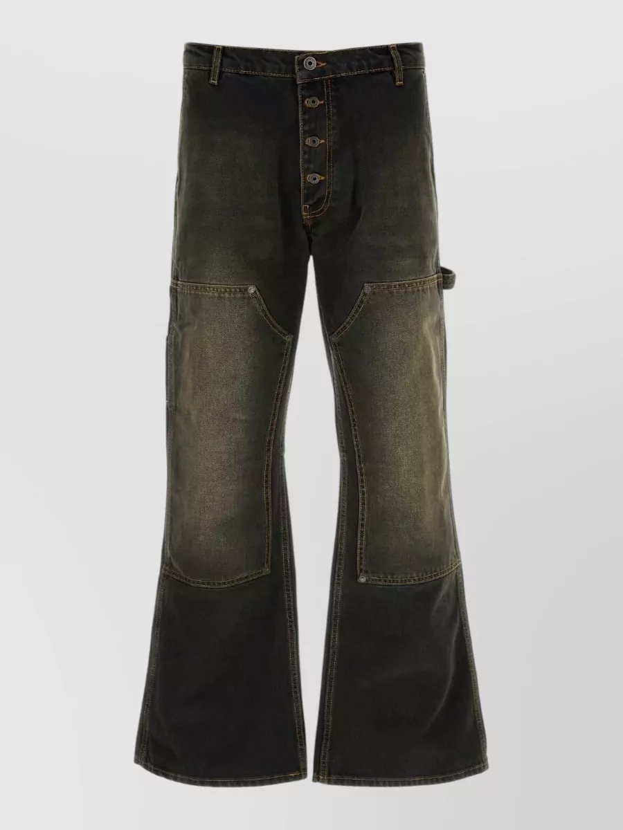 Off-White denim wide-leg jeans