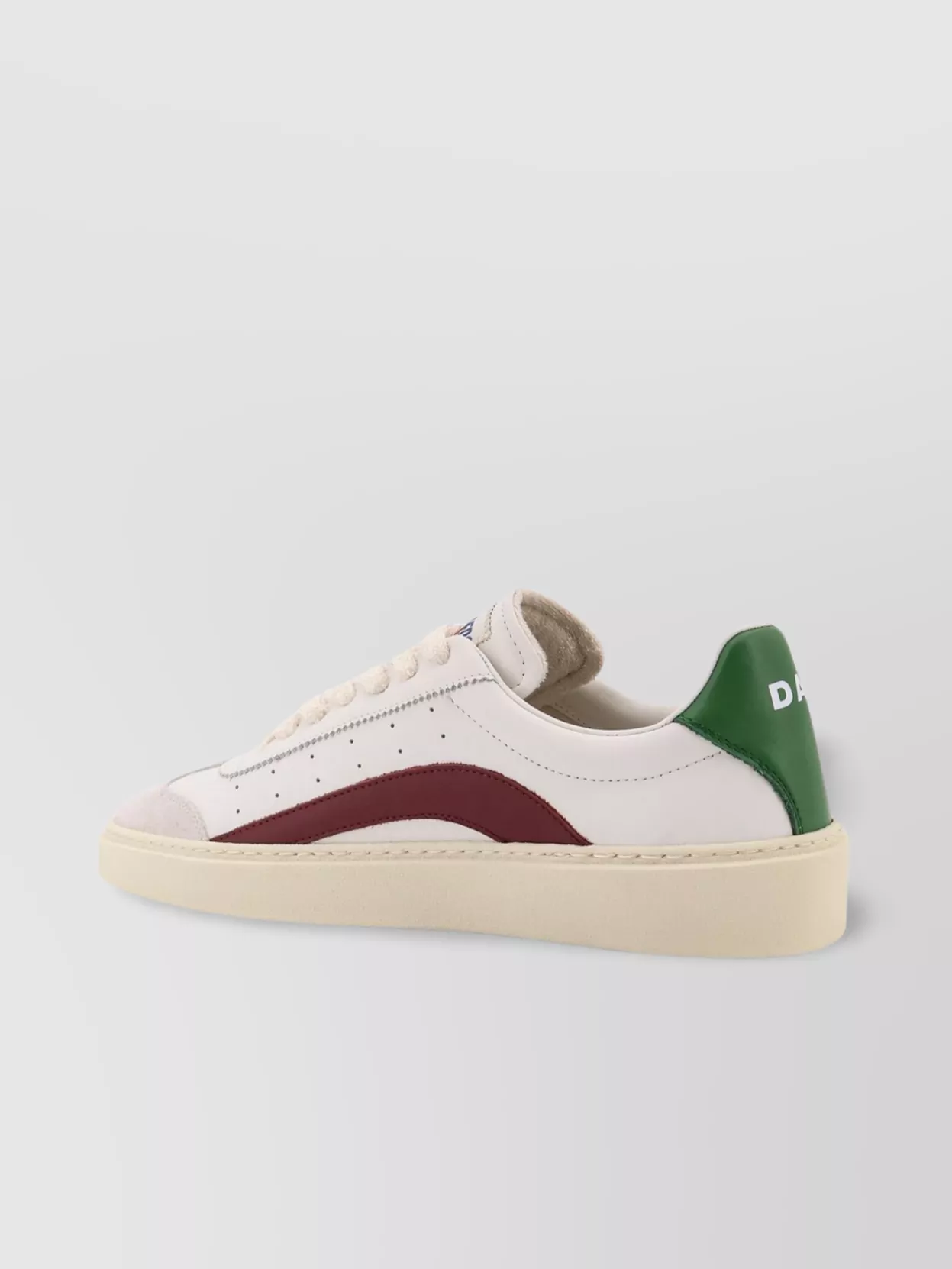 Dsquared2 Leather Low-top Sneakers Contrast Heel