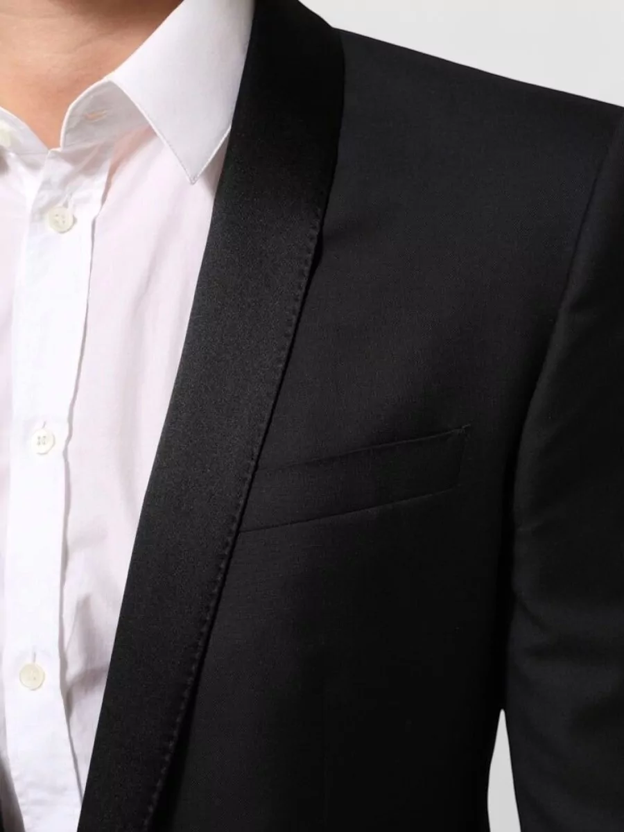 Dolce&Gabbana Wool Silk Single-Breasted Suit Jacket
