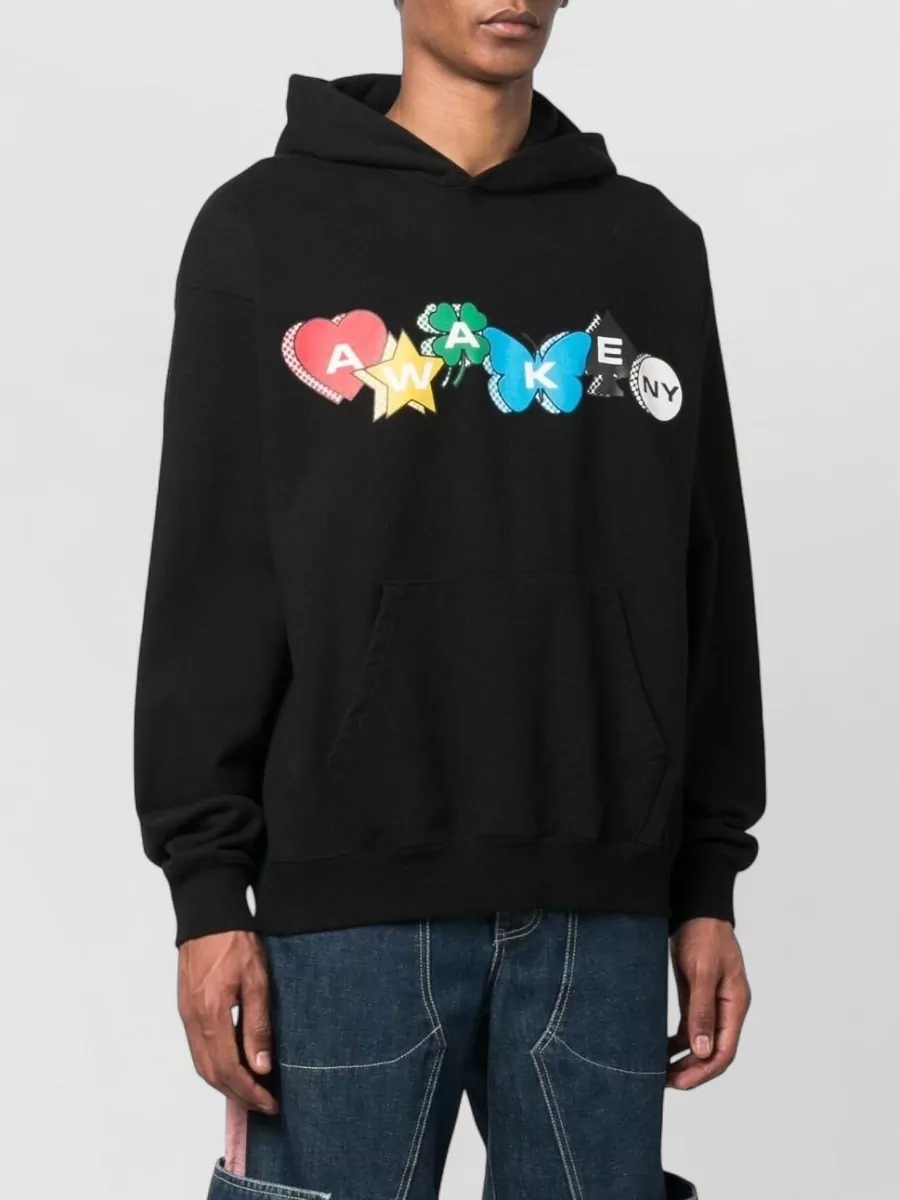 Awake Ny Cotton Logo-Print Hoodie