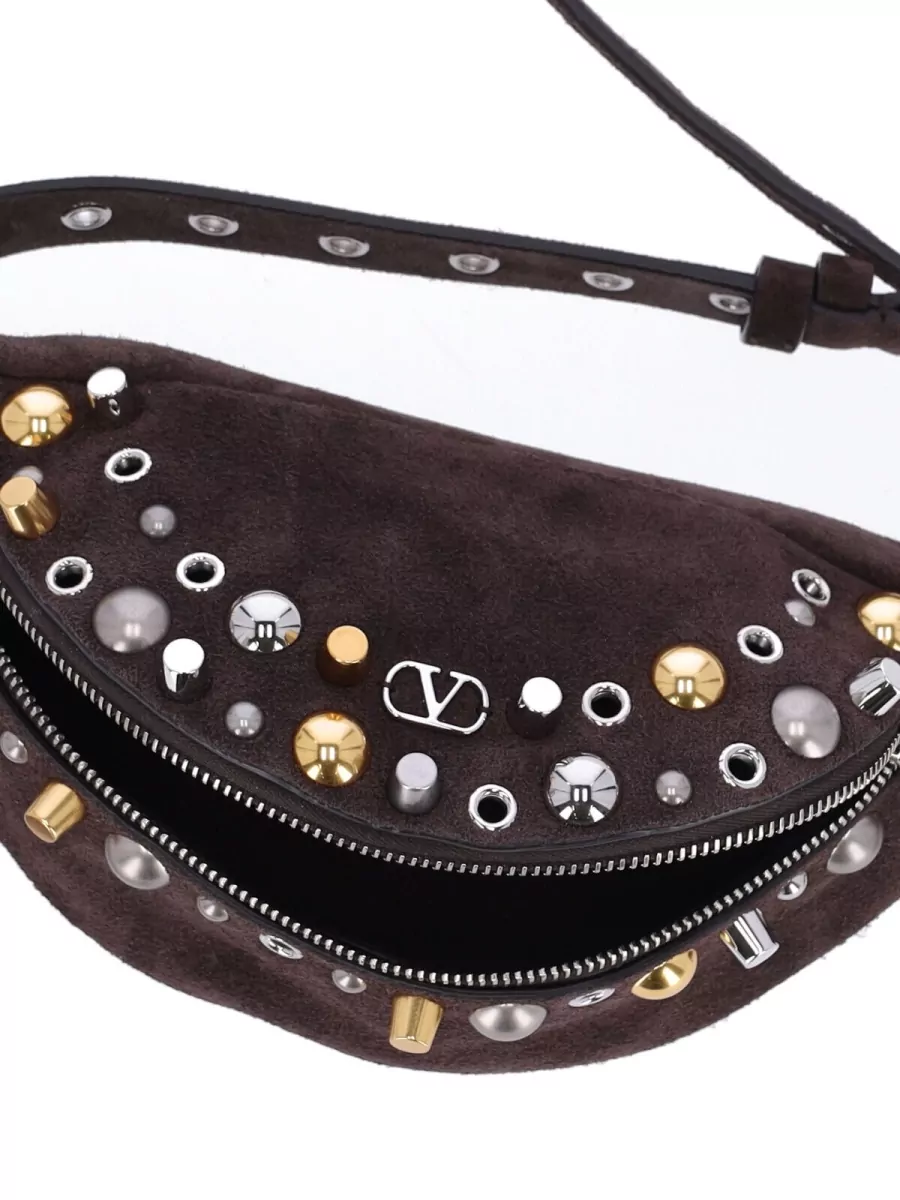 Valentino Garavani Leather Studded Belt Bag