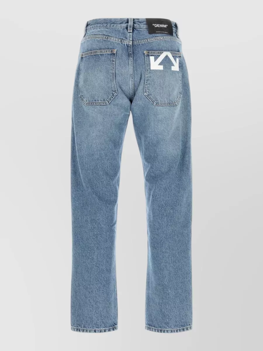 Off-White Denim Straight-Leg Jeans