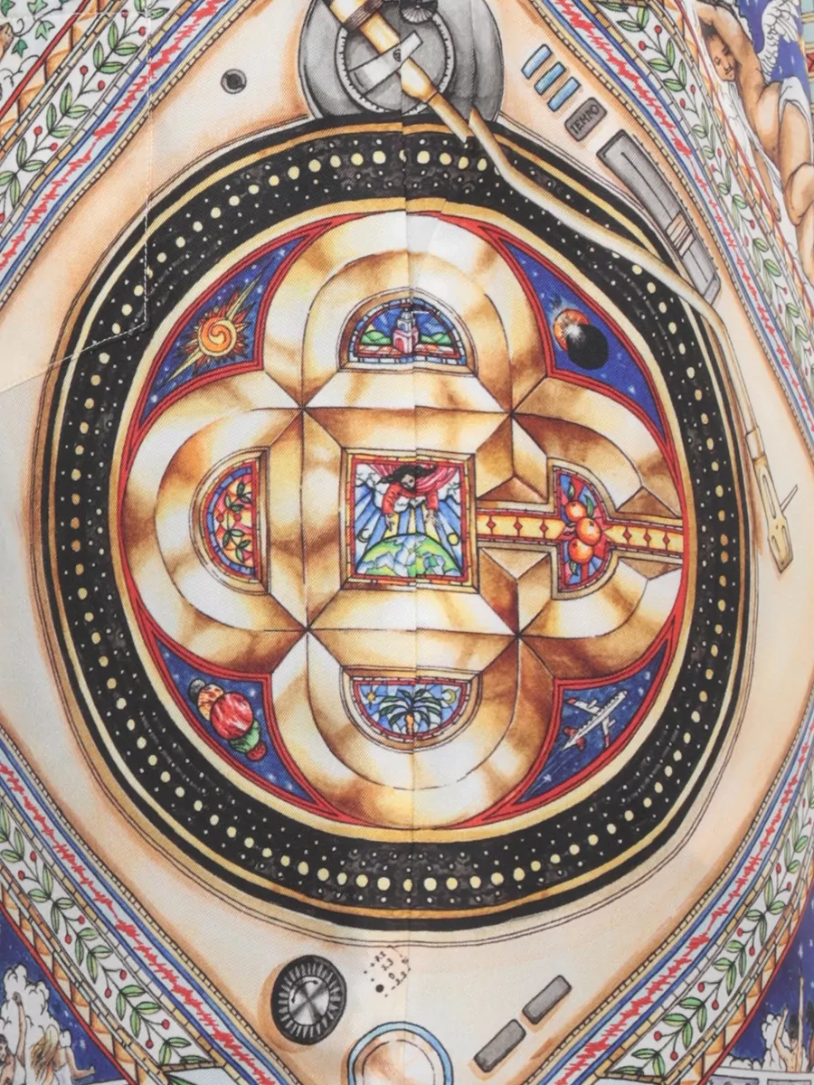 Casablanca Silk Printed Tailored Shorts